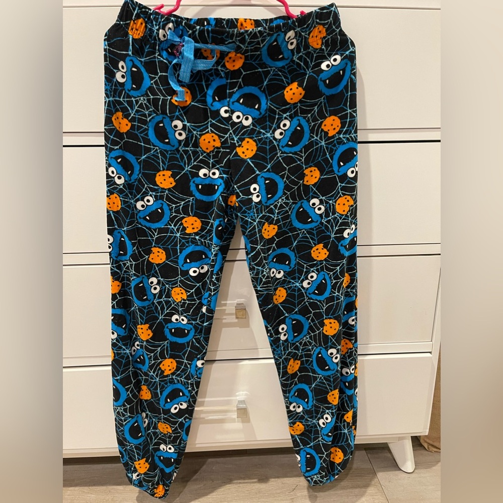 Cookie Monster Fleece pajama pants
